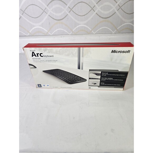 Microsoft Arc Wireless Keyboard Model 1392 Black (No USB Connector/Dongle) - Picture 4 of 6